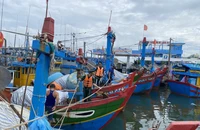 Quảng Ngãi cảnh báo khẩn 2 tàu cá đang trong vùng nguy hiểm của bão số 1