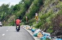 Rác thải bủa vây dọc tuyến đường tránh Sa Huỳnh