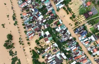 Mưa lũ cuồn cuộn, Quảng Ngãi chìm trong biển nước