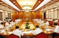 Toàn cảnh cuộc họp Bộ Chính trị, Ban Bí thư. (Ảnh minh họa: Trí Dũng-TTXVN)