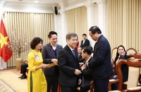 Chánh án TAND Tối cao Lê Minh Trí gặp mặt đầu xuân, chúc Tết Ất Tỵ 2025