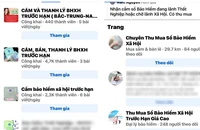 Khi mạng xã hội biến thành nơi giao dịch bất hợp pháp sổ BHXH