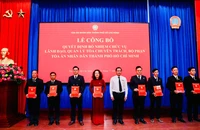 Điều động, bổ nhiệm nhiều nhân sự tại TAND TP.HCM