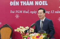 Chủ tịch nước chúc mừng Giáng sinh Tổng Giáo phận Huế.