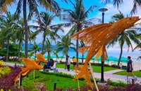 Đường hoa biển Đà Nẵng hút khách trước ngày khai trương
