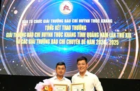 Phóng viên Báo Pháp luật TP.HCM đạt giải báo chí Huỳnh Thúc Kháng 