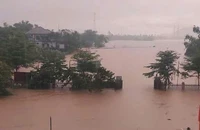 Mưa lớn, nhiều nơi ở Quảng Trị đang ngập lụt 