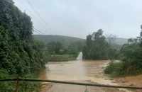 Quảng Trị ngập lụt nhiều nơi sau cơn mưa lớn