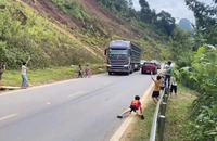 Cảnh báo tình trạng trẻ em lao ra đường 'nhảy múa' với xe tải