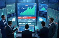 Thị trường chứng khoán rớt điểm ngay khi mở cửa