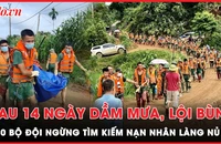 400 bộ đội rời thôn Làng Nủ sau 14 ngày dầm mình giữa biển bùn mênh mông tìm kiếm người mất tích
