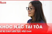 Khoảnh khắc nữ bị cáo vụ cháy Karaoke An Phú bật khóc nói bị oan
