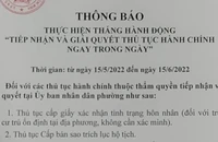 Những thủ tục giải quyết trong ngày tại phường Phước Long B, TP Thủ Đức