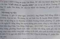 Công an Tân Bình tìm nhân chứng thấy 1 người tử vong trên đường Trường Chinh