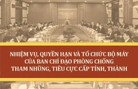 Bộ máy BCĐ phòng chống tham nhũng, tiêu cực cấp tỉnh, thành gồm những ai?