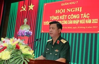 Quân khu 7 vượt chỉ tiêu công tác tuyển chọn và gọi công dân nhập ngũ năm 2022