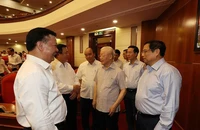 Chùm ảnh Tổng Bí thư chủ trì Hội nghị toàn quốc về phòng, chống tham nhũng