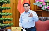 Thủ tướng Phạm Minh Chính phát biểu tại cuộc họp. Ảnh: TTXVN
