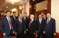 Hình ảnh Tổng Bí thư Nguyễn Phú Trọng chủ trì hội nghị Trung ương Đảng lần thứ 6