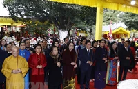 Quyền Chủ tịch nước Võ Thị Ánh Xuân dự lễ kỷ niệm 1983 năm Khởi nghĩa Hai Bà Trưng