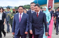 Hình ảnh Thủ tướng Phạm Minh Chính và Phu nhân bắt đầu chuyến thăm chính thức Brunei