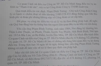 Công an TP.HCM mời làm việc Chủ tịch Công đoàn Công ty TNHH Inahvina