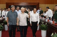 Tổng Bí thư làm việc với lãnh đạo chủ chốt tỉnh Lạng Sơn
