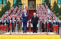 Tổng Bí thư Nguyễn Phú Trọng chủ trì lễ đón chính thức Tổng thống Mỹ Joe Biden 