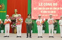Công an Bình Thuận điều động, bổ nhiệm 6 sĩ quan chỉ huy