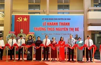 Bí thư Thành ủy TP.HCM dự lễ khánh thành trường THCS Nguyễn Thị Bé ở Tây Ninh