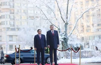 Thủ tướng Romania Ion-Marcel Ciolacu chủ trì lễ đón Thủ tướng Phạm Minh Chính