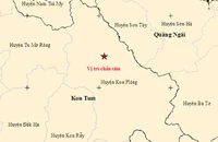 Xuất hiện trận động đất tại Kon Tum