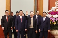 Tổng Bí thư Nguyễn Phú Trọng chúc Tết lãnh đạo, nguyên lãnh đạo Đảng, Nhà nước