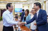 Bí thư Thành ủy TP.HCM Nguyễn Văn Nên tại buổi gặp gỡ cộng đồng đổi mới sáng tạo TP.HCM vào ngày 28-3.
