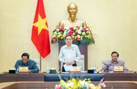 Chủ tịch Quốc hội Trần Thanh Mẫn phát biểu tại hội nghị.
