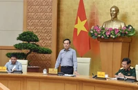 Phó Thủ tướng Trần Lưu Quang phát biểu tại hội nghị.