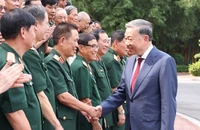 Tổng Bí thư, Chủ tịch nước Tô Lâm gặp mặt cựu chiến binh Sư đoàn 308