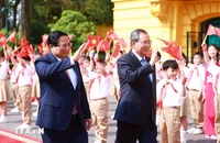 Thủ tướng Phạm Minh Chính chủ trì Lễ đón trọng thể Thủ tướng Trung Quốc Lý Cường