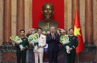 Tổng Bí thư, Chủ tịch nước giao nhiệm vụ cho 3 cán bộ được thăng quân hàm Đại tướng, Thượng tướng