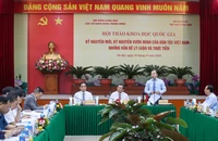 Quang cảnh hội thảo khoa học quốc gia “Kỷ nguyên mới, kỷ nguyên vươn mình của dân tộc Việt Nam - Những vấn đề lý luận và thực tiễn”.