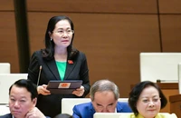 Chủ tịch HĐND TP.HCM Nguyễn Thị Lệ nêu ý kiến tại phiên thảo luận.