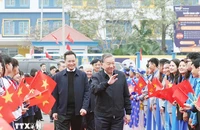 Tổng Bí thư Tô Lâm dự Lễ phát động Tết trồng cây Đời đời nhớ ơn Bác Hồ tại Hưng Yên