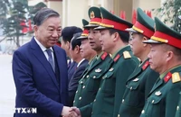 Tổng Bí thư Tô Lâm thăm, làm việc tại Lữ đoàn tên lửa 490, Binh chủng Pháo binh