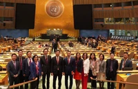 Đoàn Việt Nam tham dự phiên họp bỏ phiếu và công bố kết quả thành viên Hội đồng Nhân quyền Liên hợp quốc nhiệm kỳ 2023-2025 hồi tháng 10-2022.