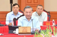 Tổng Bí thư làm việc với Ban Thường vụ Đảng ủy Bộ Công an, cho ý kiến về phương hướng nhân sự