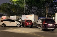 Tài xế tông liên hoàn 5 ô tô và 3 xe máy ở Hà Nội vi phạm nồng độ cồn