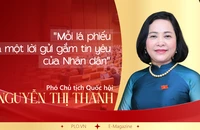 Phó Chủ tịch Quốc hội Nguyễn Thị Thanh: 'Mỗi lá phiếu là một lời gửi gắm tin yêu của Nhân dân'