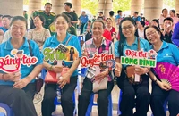 TP.HCM: Sôi nổi hội thi gói, nấu bánh chưng mừng Giỗ Tổ Hùng Vương