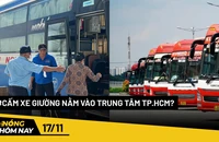 Nóng hôm nay: Đề xuất cấm xe khách giường nằm vào trung tâm TP.HCM