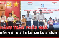 Trao hơn 200 phần quà cho ngư dân và học sinh Quảng Bình